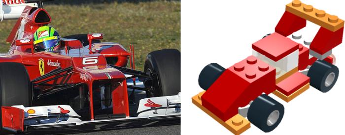 Ferrari legóautó
